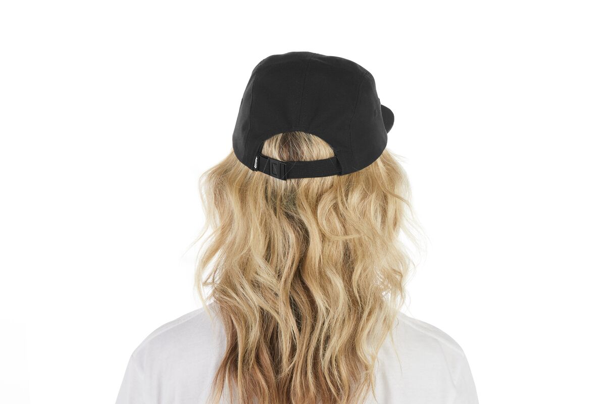 recycled-poly-flat-brim-5-panel-hat-d7 WebPDP-HAT003002_Recycled_Poly_Flat_Brim_5Panel_Hat_Black_Studio_Harper_Studios_0723_Back__HAT003002OS.jpg