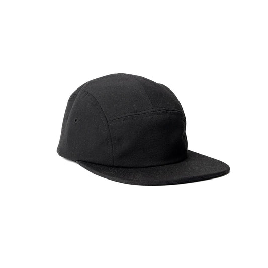 recycled-poly-flat-brim-5-panel-hat-d7 Web_PDP-FlatBrim5PanelHat_Studio_Front_Black.jpg