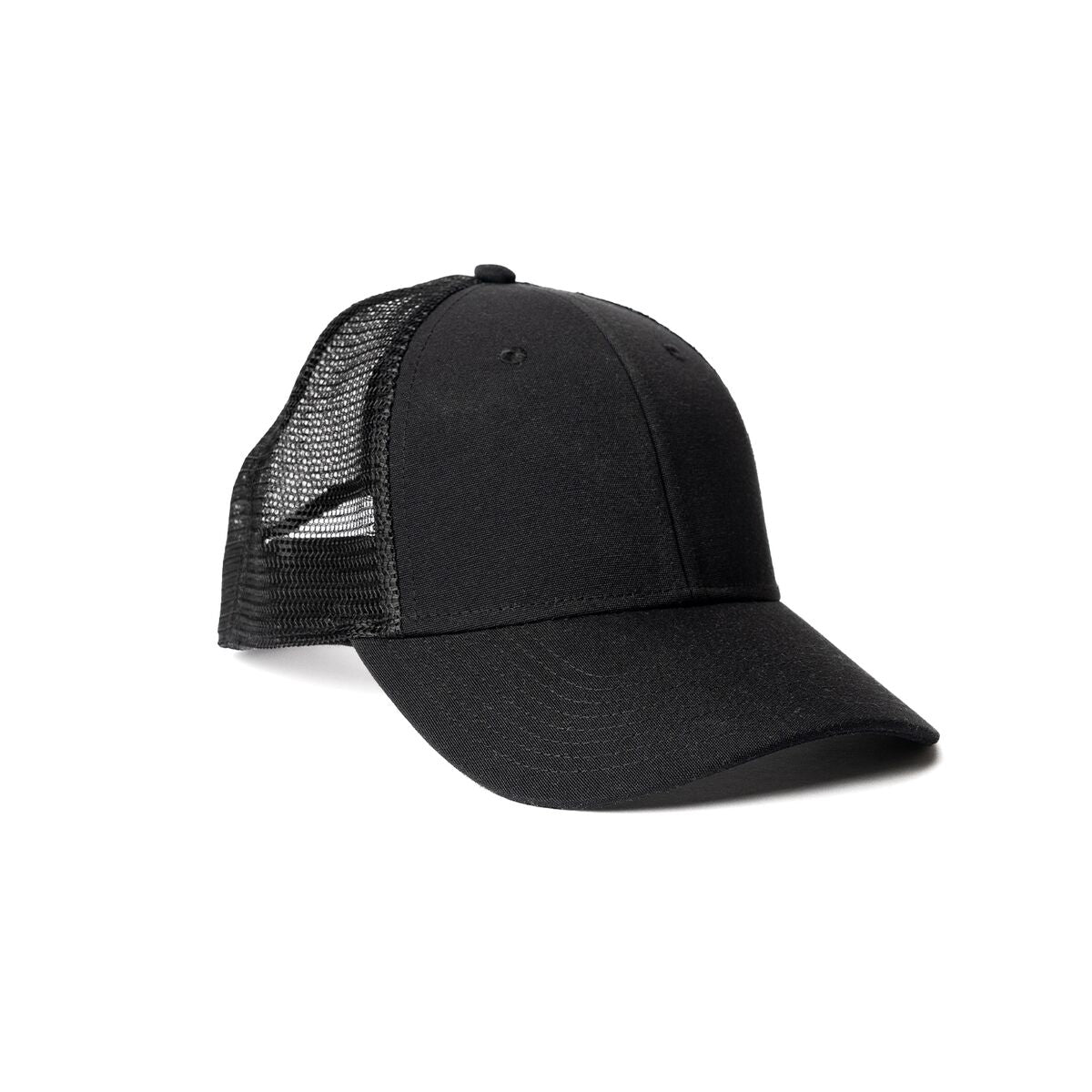 recycled-poly-low-profile-trucker-hat-p3 Web_PDP-LowProfileTruckerHat_Studio_Front_Black.jpg